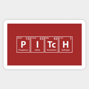 Pitch (P-I-Tc-H) Periodic Elements Spelling Sticker